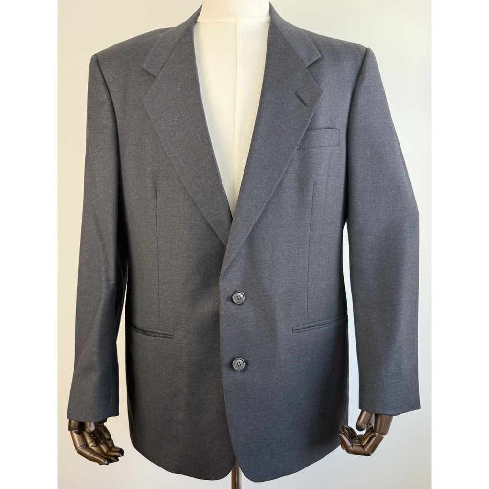 Christian Dior Le Connaisseur Blazer 42R Pure Virgin Wool Union Made‎ Gray